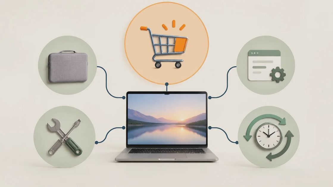 Diagram of laptop total cost beyond the sticker price