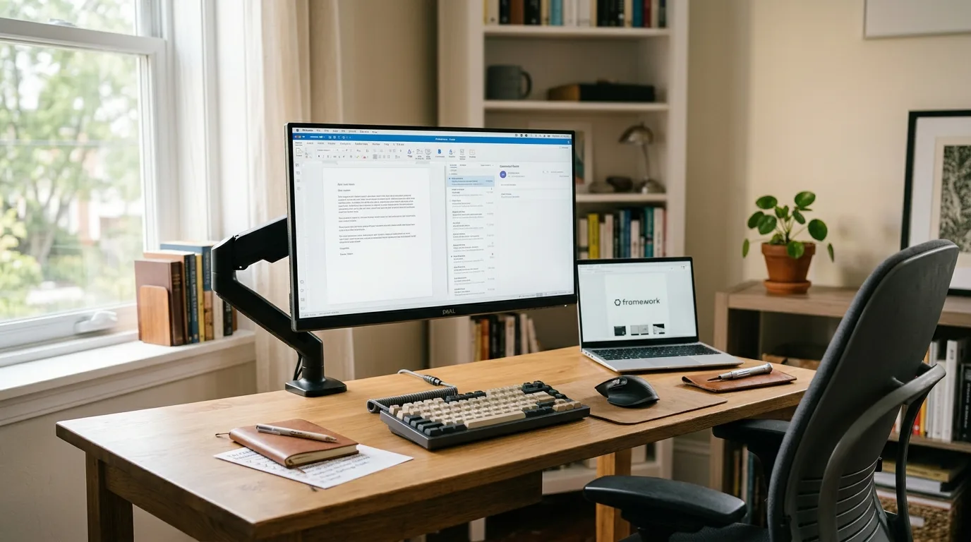 A Comfortable, Repairable, and Sensible Home Office Setup